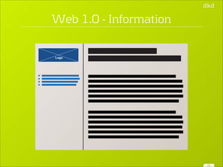 Web 1.0 - Information 
13 
Logo 
 