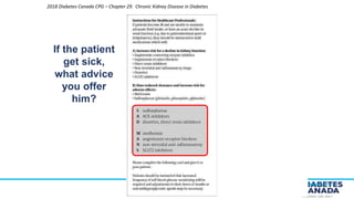 PERSONAL USE ONLY
If the patient
get sick,
what advice
you offer
him?
2018 Diabetes Canada CPG – Chapter 29. Chronic Kidney Disease in Diabetes
 