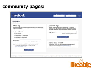 community pages: 
