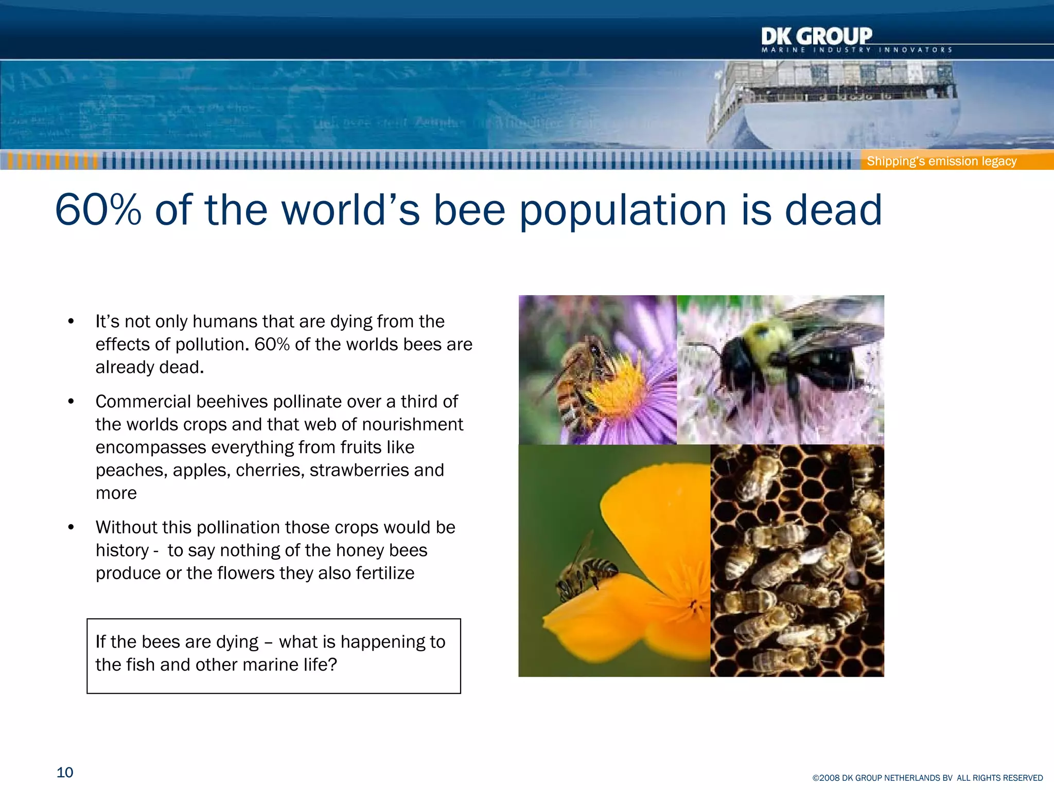 Container Ship - How to reduce effect on Climate and Pollution