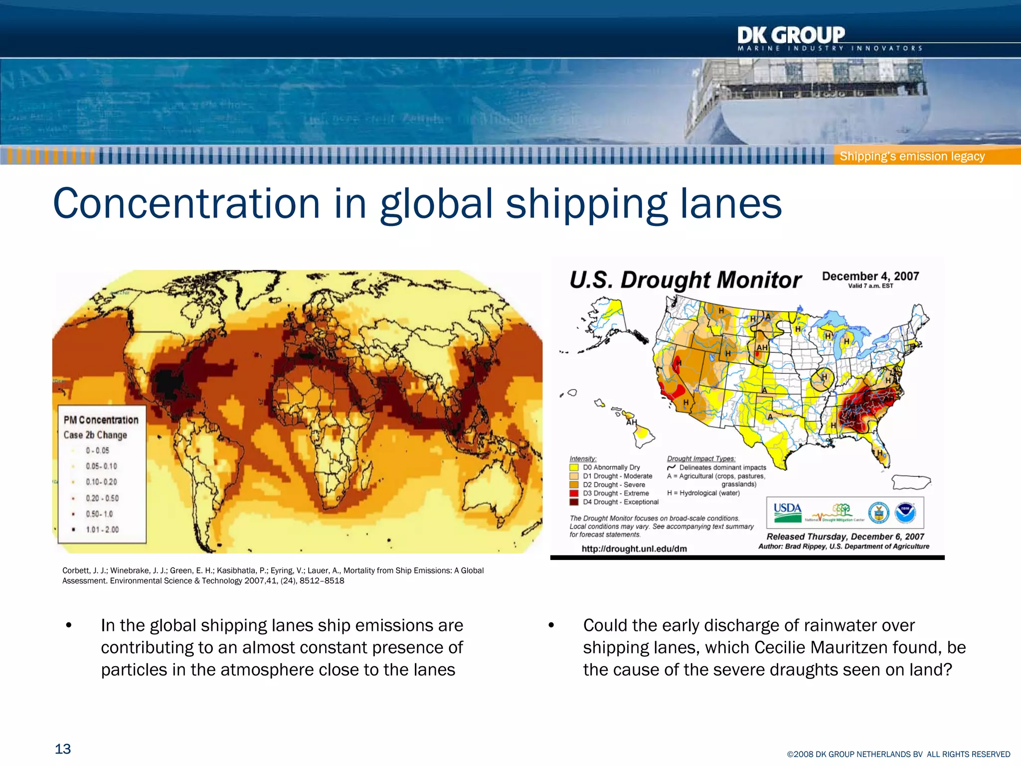 Container Ship - How to reduce effect on Climate and Pollution
