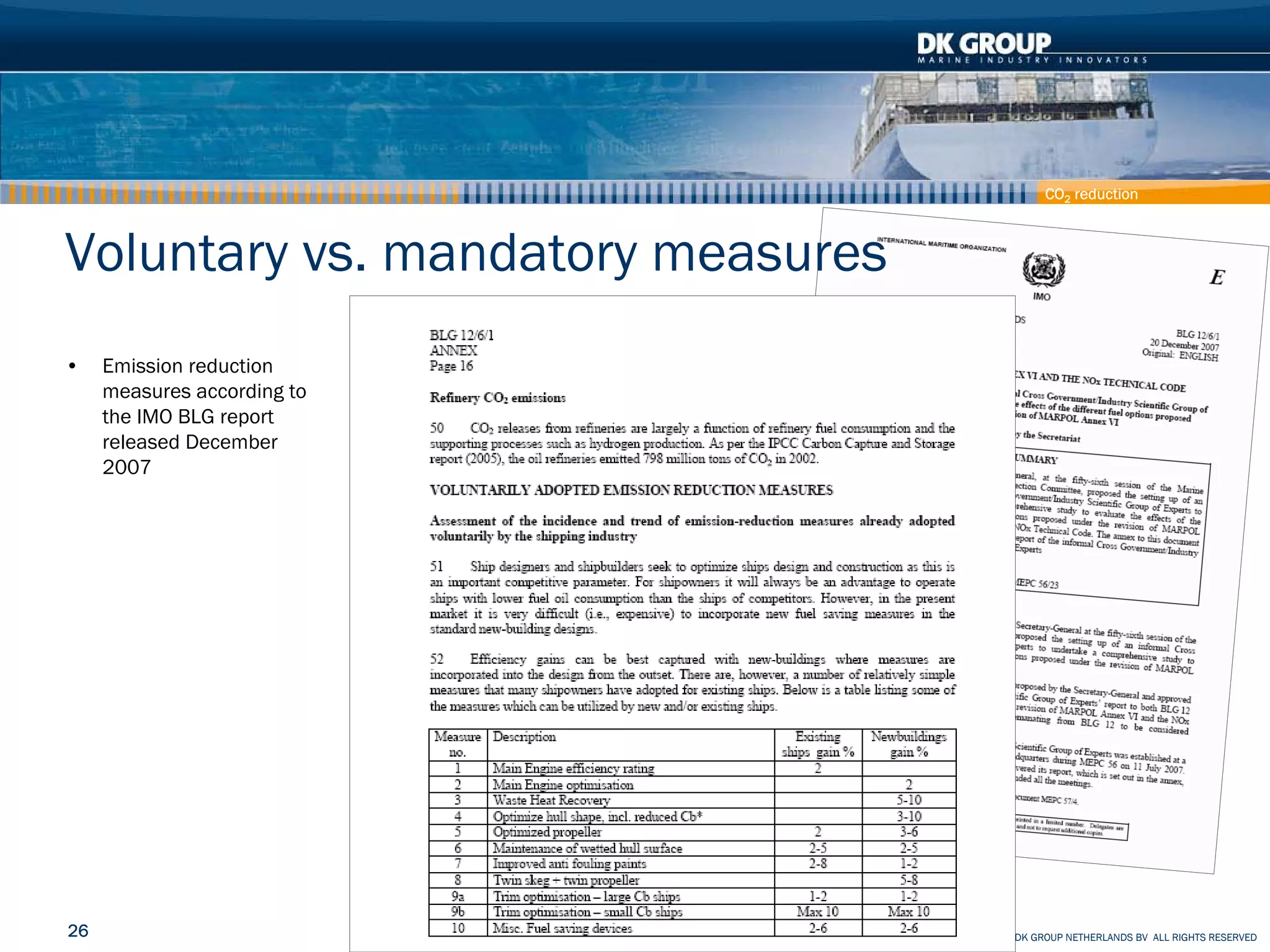 Container Ship - How to reduce effect on Climate and Pollution