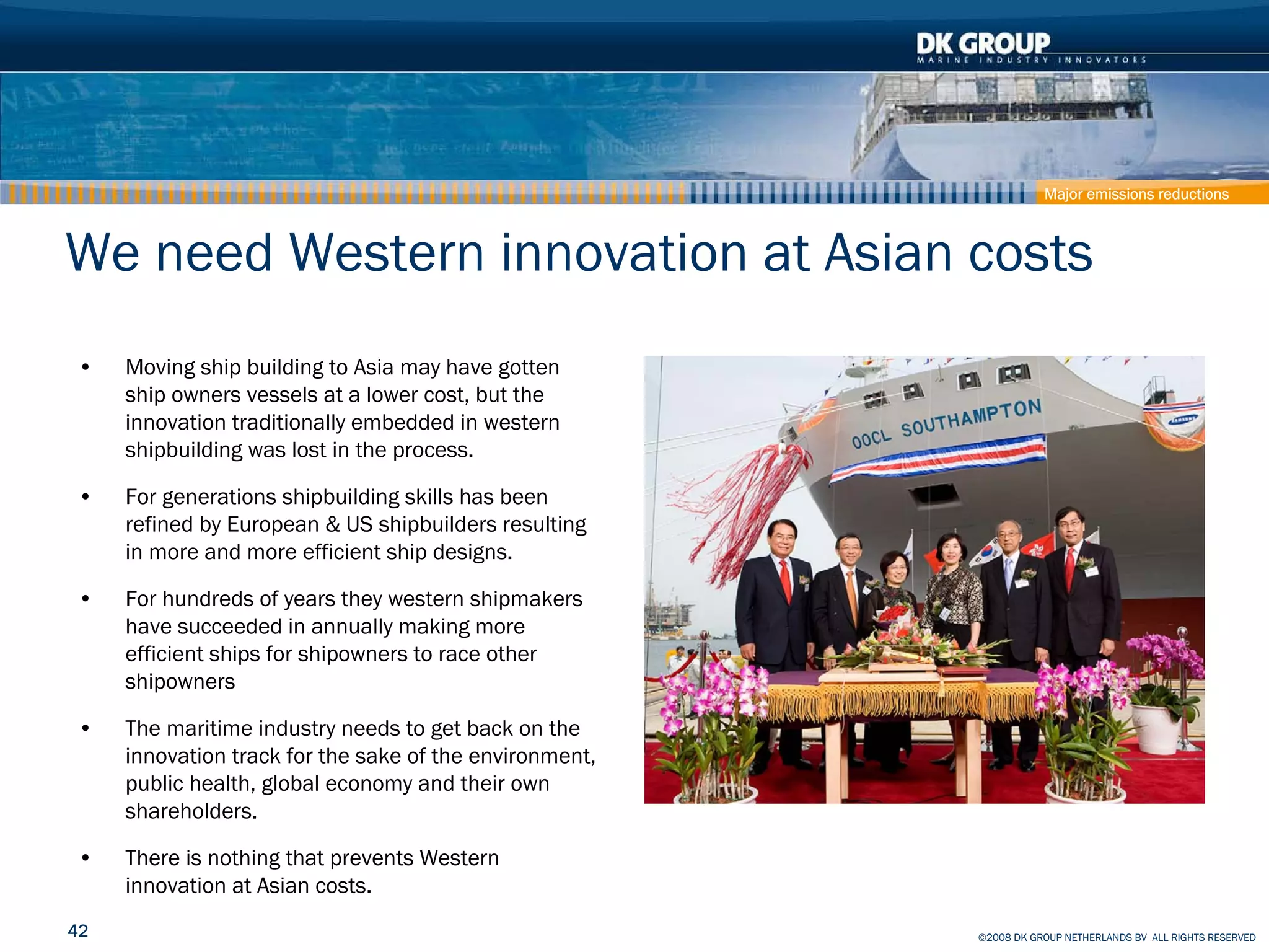 Container Ship - How to reduce effect on Climate and Pollution