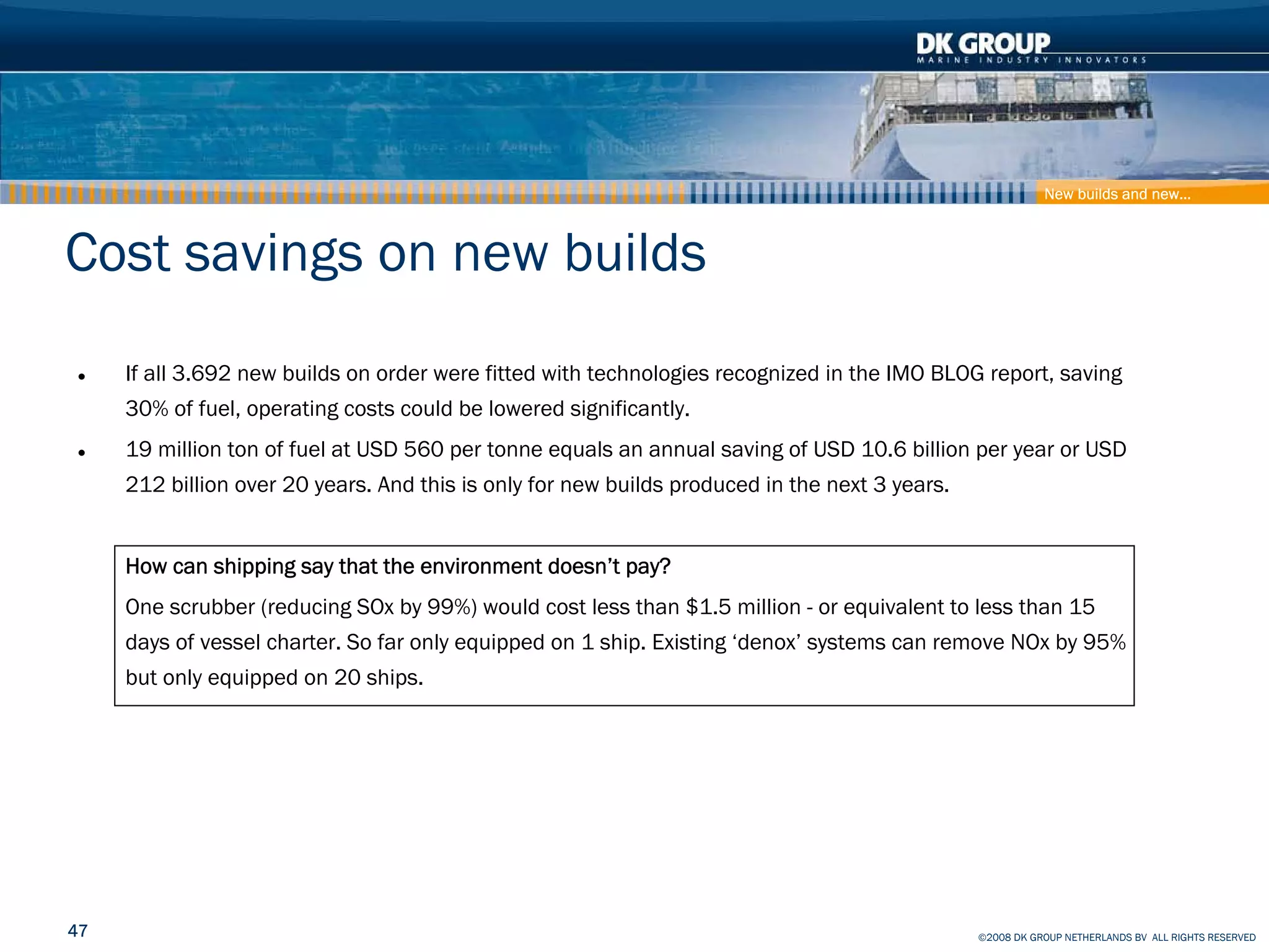 Container Ship - How to reduce effect on Climate and Pollution