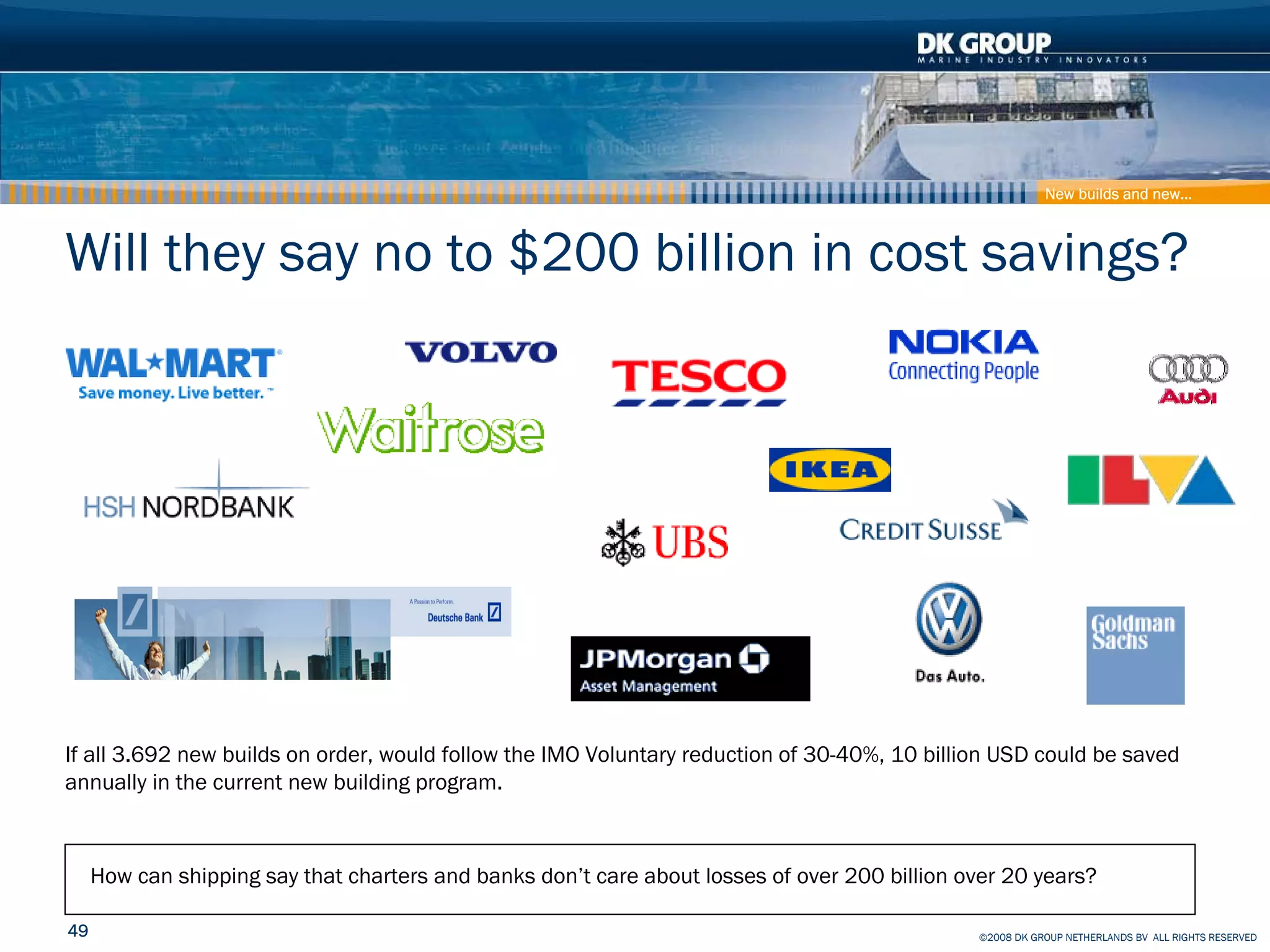 Container Ship - How to reduce effect on Climate and Pollution