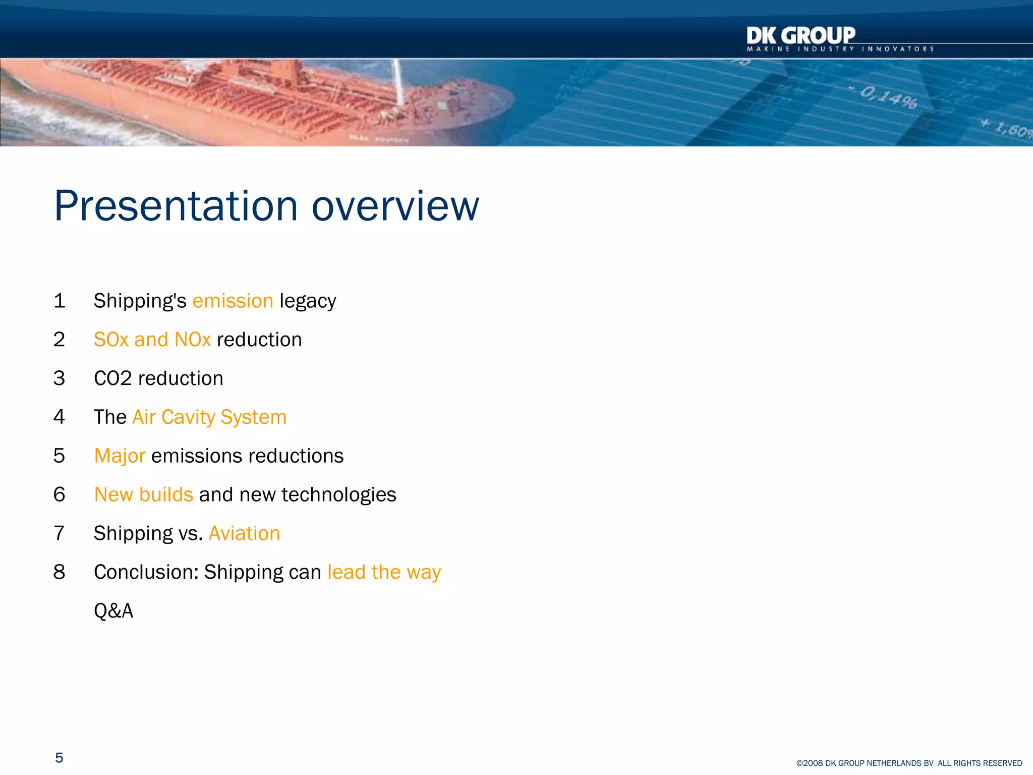 Container Ship - How to reduce effect on Climate and Pollution