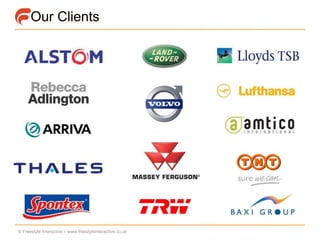 Our Clients




© Freestyle Interactive – www.freestyleinteractive.co.uk
 