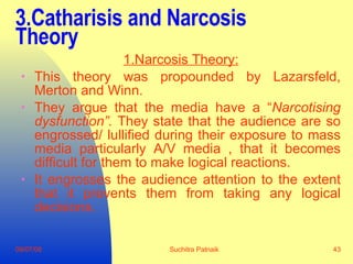 Narcotizing Dysfunction Communication Concepts, Theories And Models1 | PPT