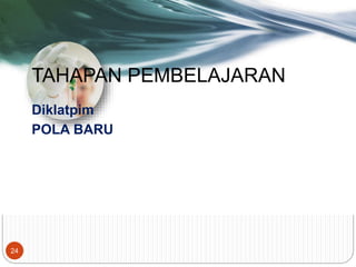 TAHAPAN PEMBELAJARAN
Diklatpim
POLA BARU
24
 