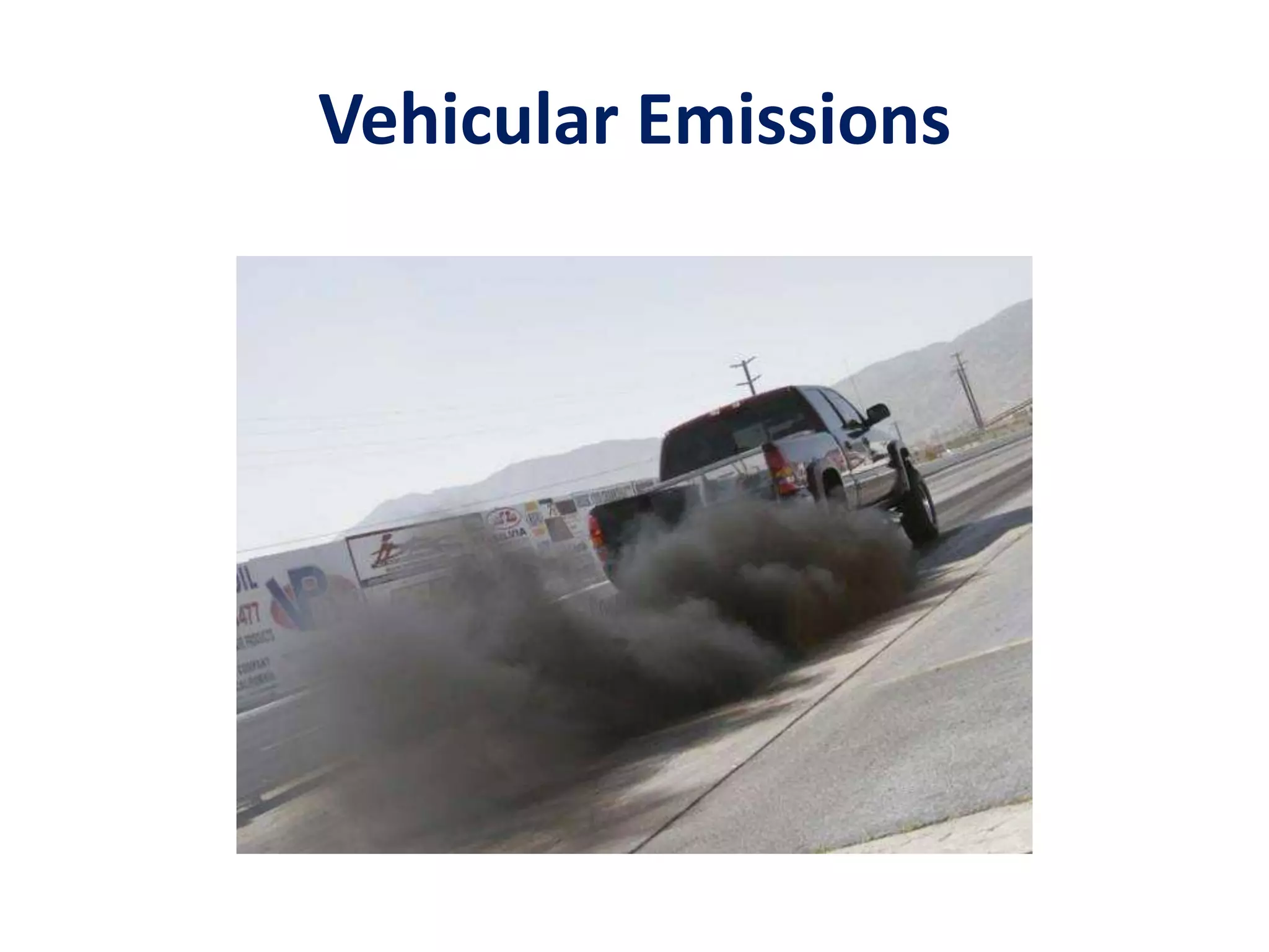 Vehicular Emissions