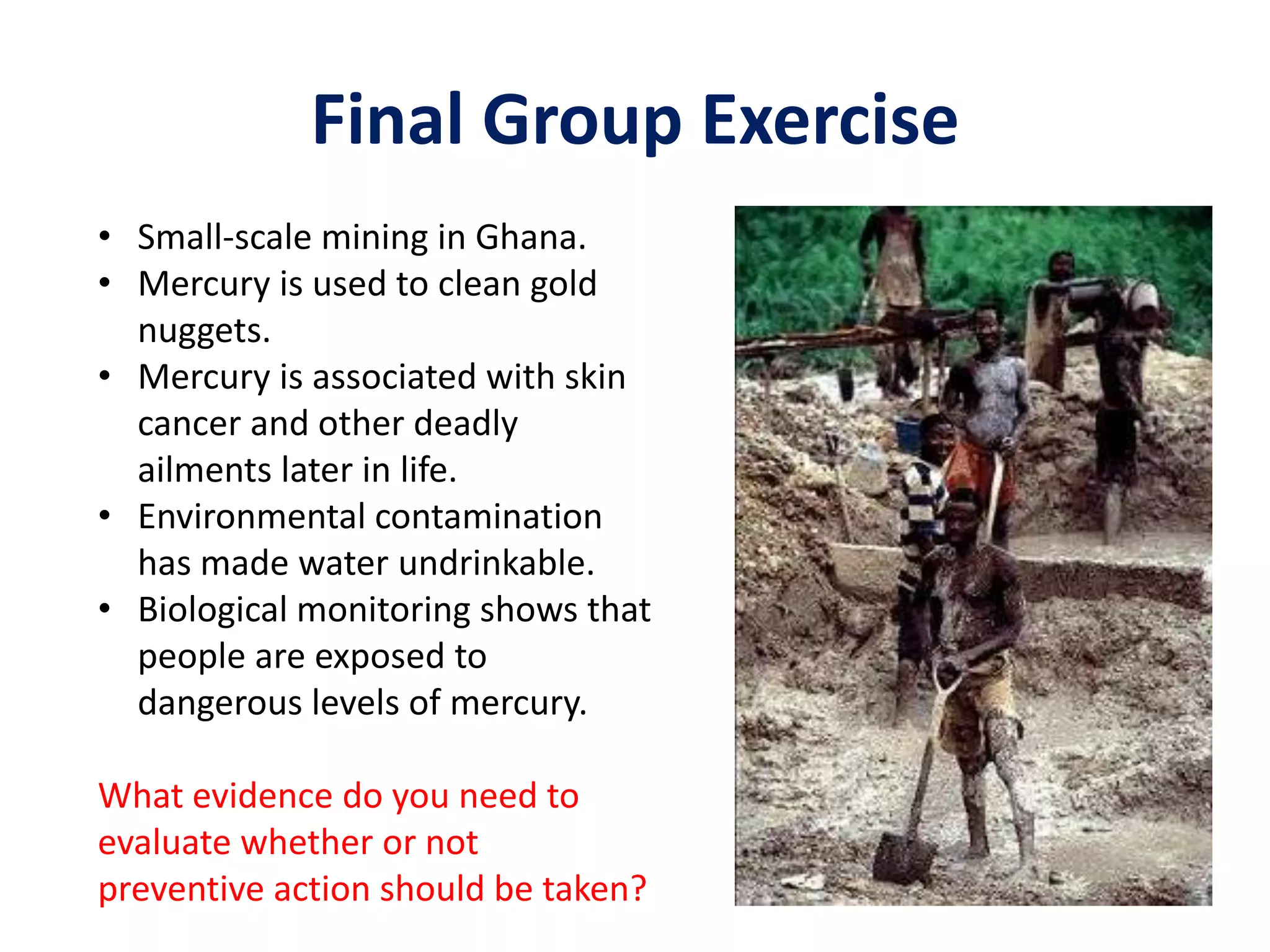 Final Group ExerciseSmall-scale mining in Ghana.
