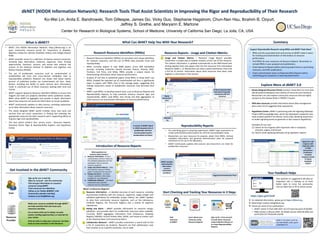 • dkNET (The NIDDK Information Network, https://dknet.org) is an
open community resource portal for researchers in diabete...