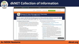 An NIDDK Resource dknet.org
dkNET Collection of Information
 