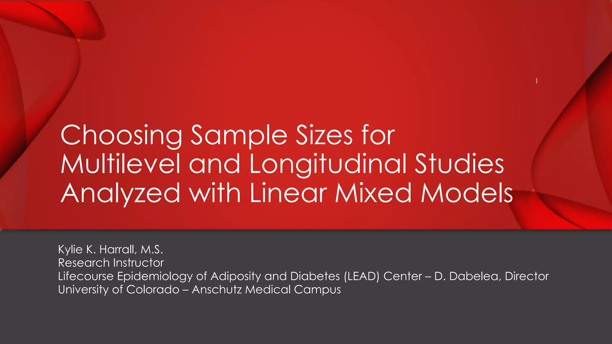 inar Choosing Sample Sizes for Multilevel and Longitudinal