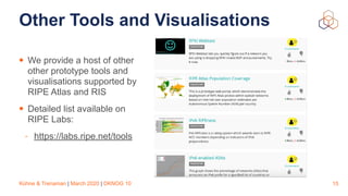 RIPE NCC Tools and Services - An Update | PDF