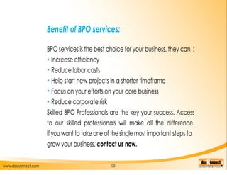 Back office support services