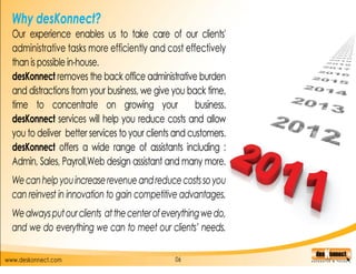 Back office support services