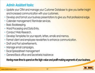Back office support services