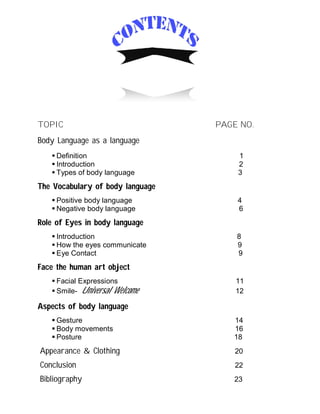 Importance of Body Language | PDF