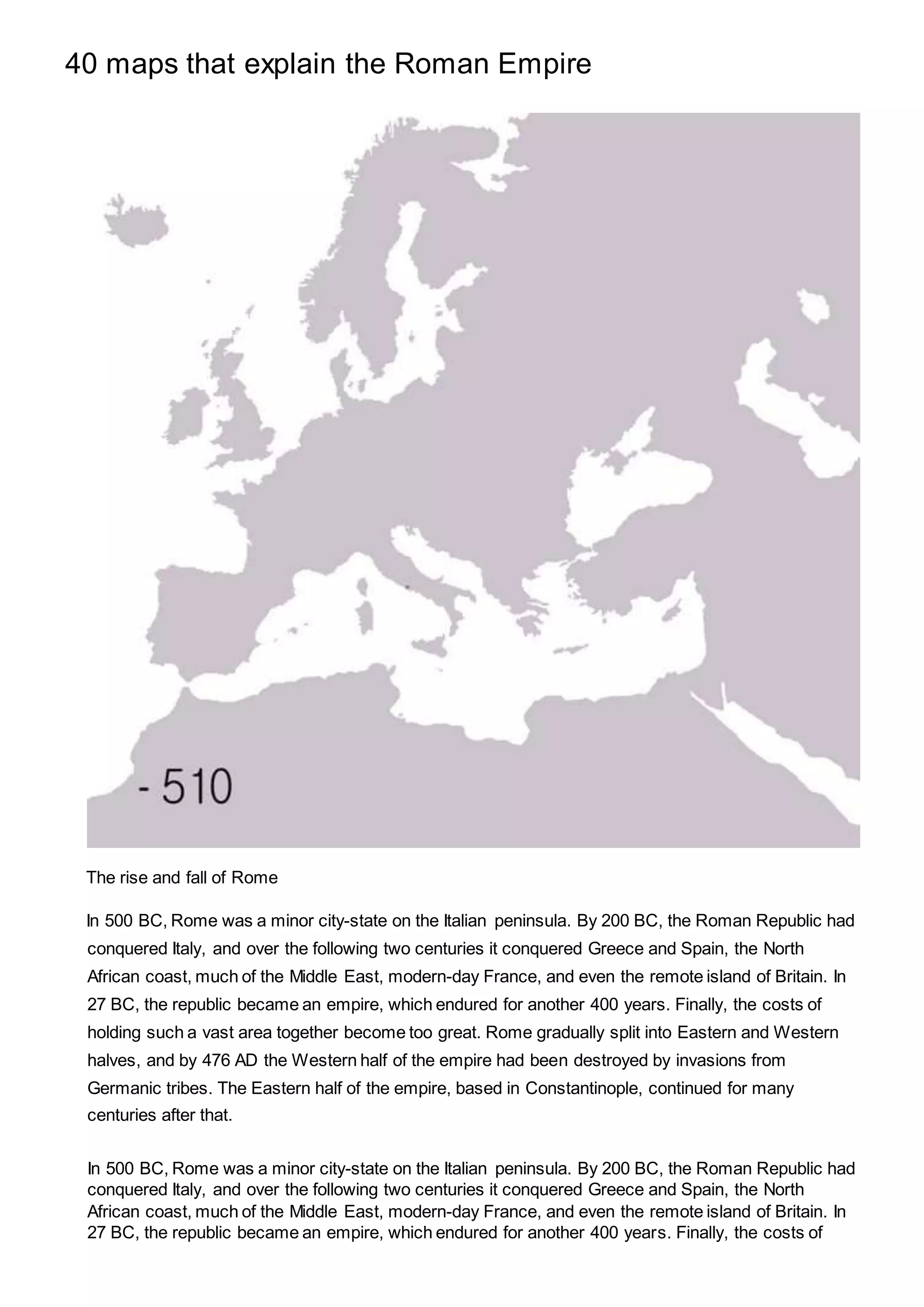 little book of BIG KNOWLEDGE rise &fall ROMAN EMPIRE | PDF 