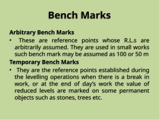 Principle of Levelling for various field and area and location | PPTX
