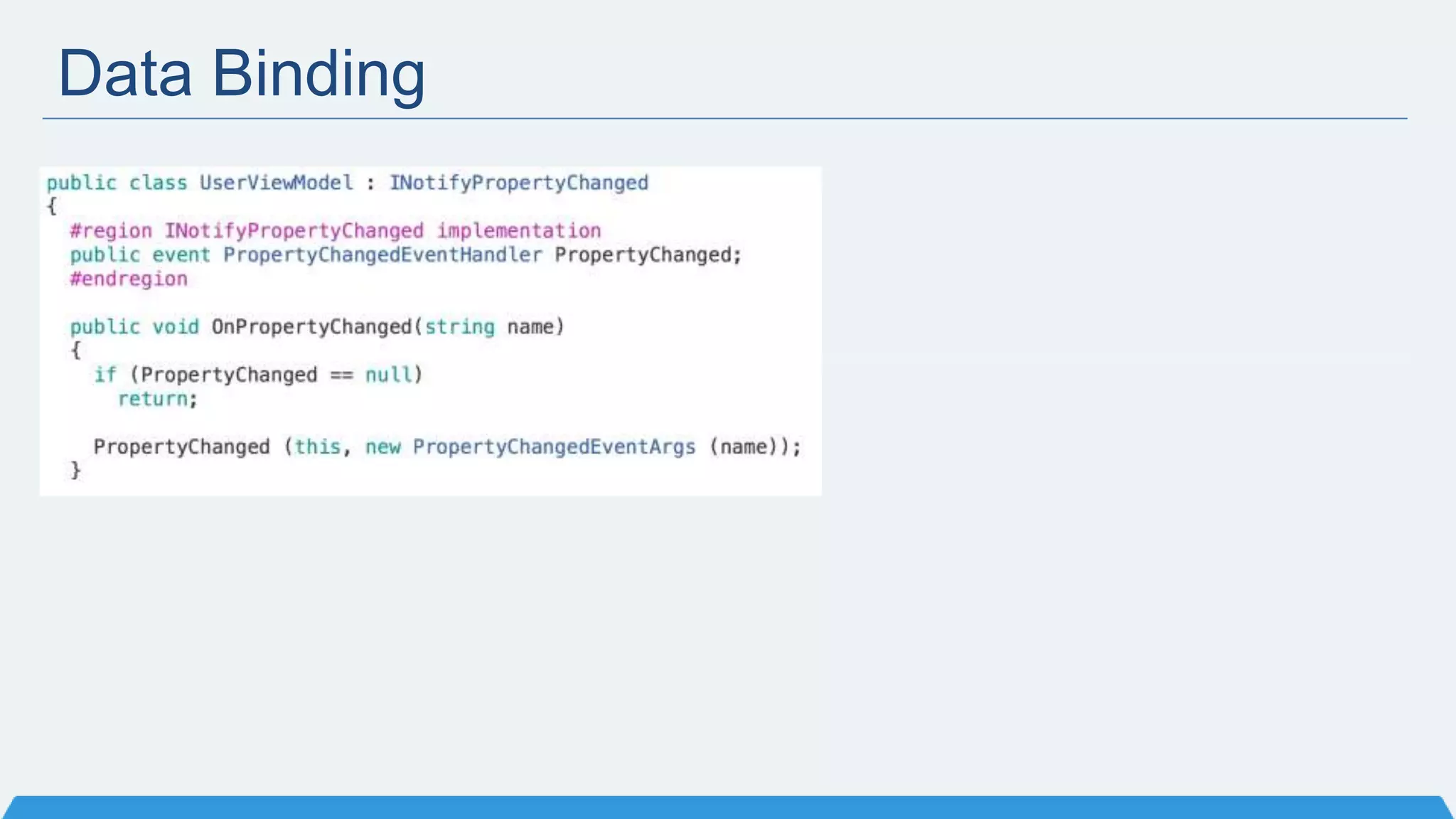 Data Binding
 