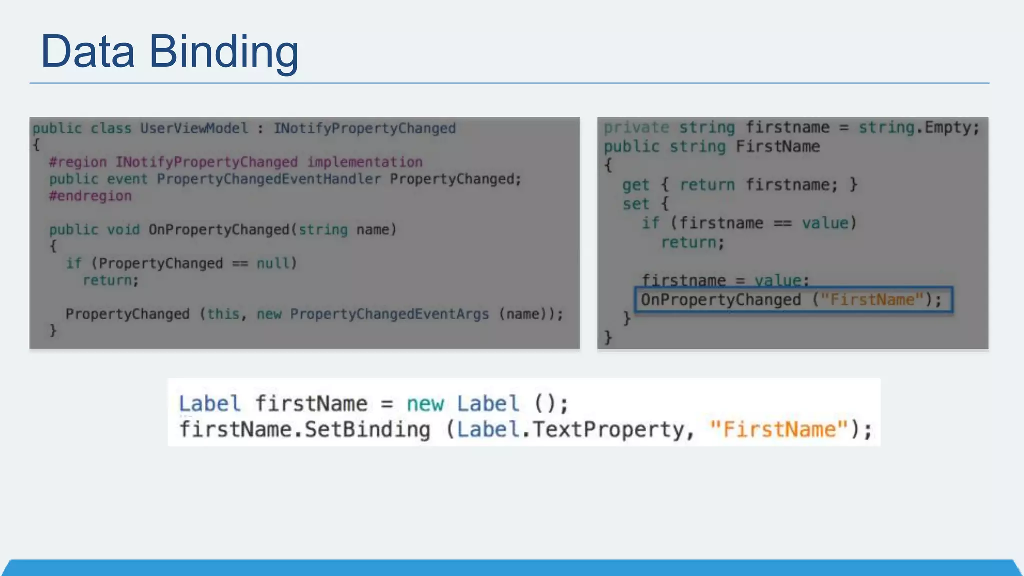 Data Binding
 