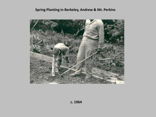 Spring Planting in Berkeley, Andrew & Mr. Perkinsc. 1964