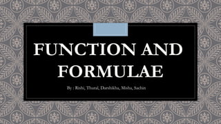 functions and formulae in computer science | PPTX