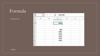 Basic Formula For Computer Science functions and formulae in computer science | PPTX
