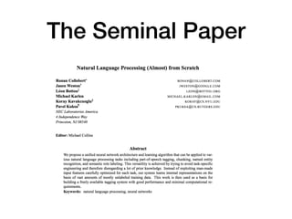 The Seminal Paper
 