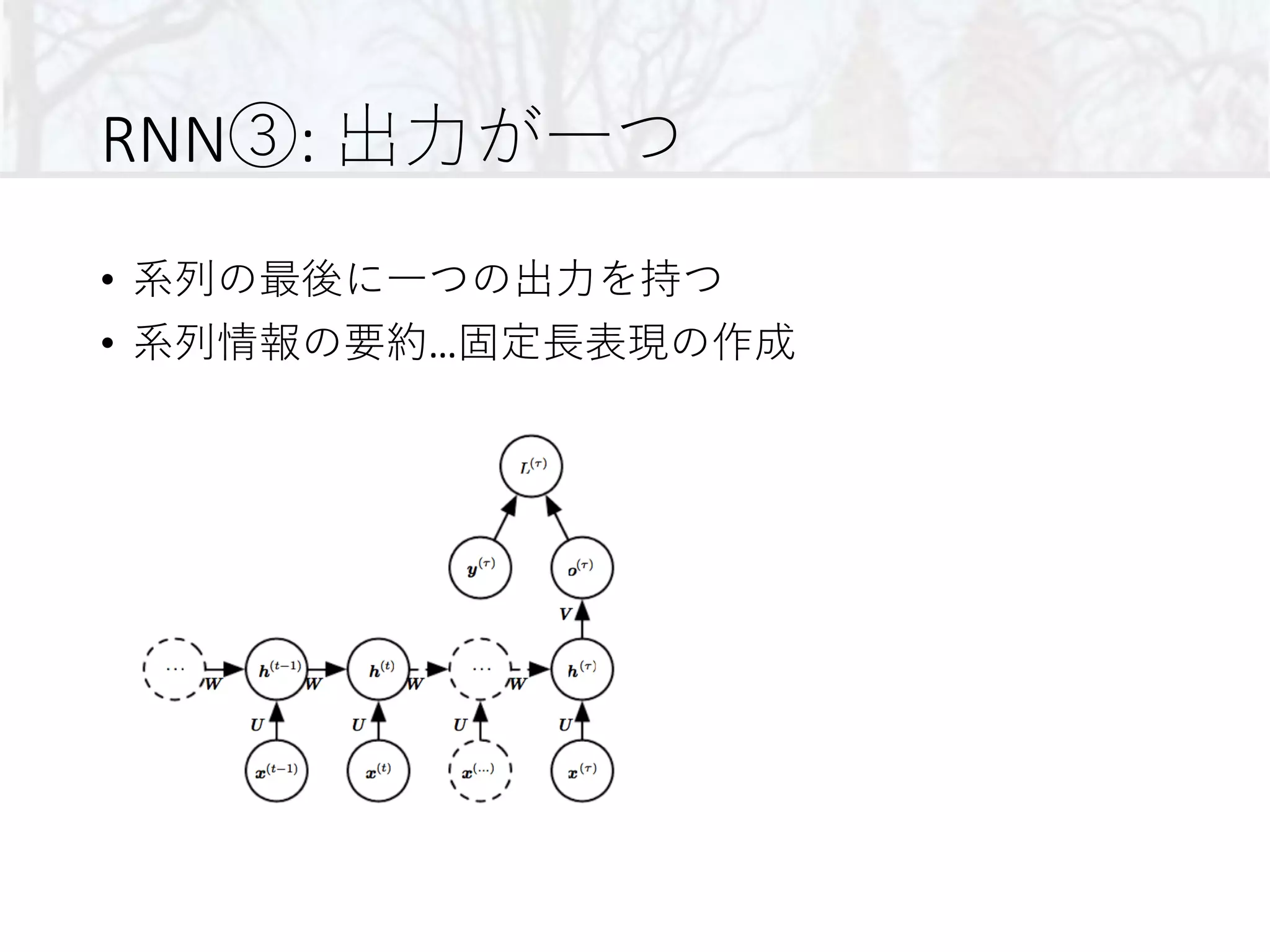 DeepLearning 10章 回帰結合型ニューラルネットワークと再帰型ネットワーク | PDF