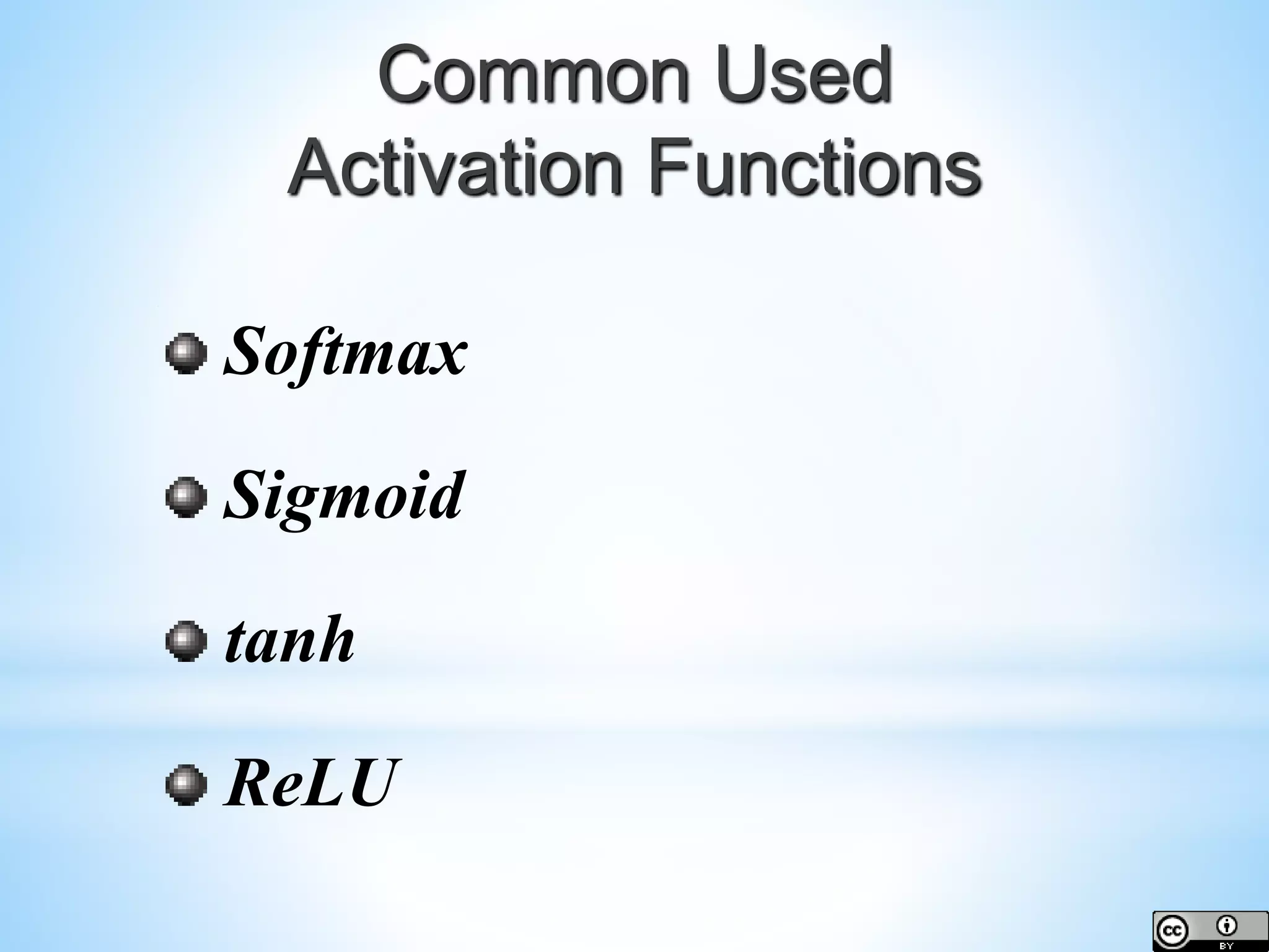 Softmax Sigmoid tanh ReLU Common Used Activation Functions 