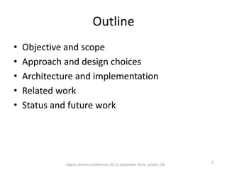 Open Infrastructure for Cultural Heritage Digital Content | PPTX