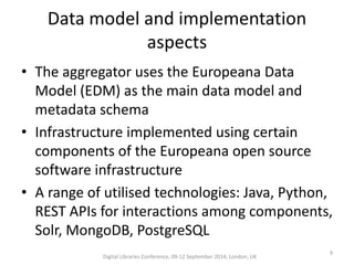 Open Infrastructure for Cultural Heritage Digital Content | PPTX