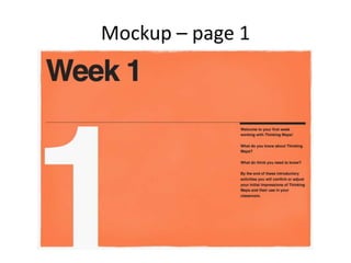 Mockup – page 1
 