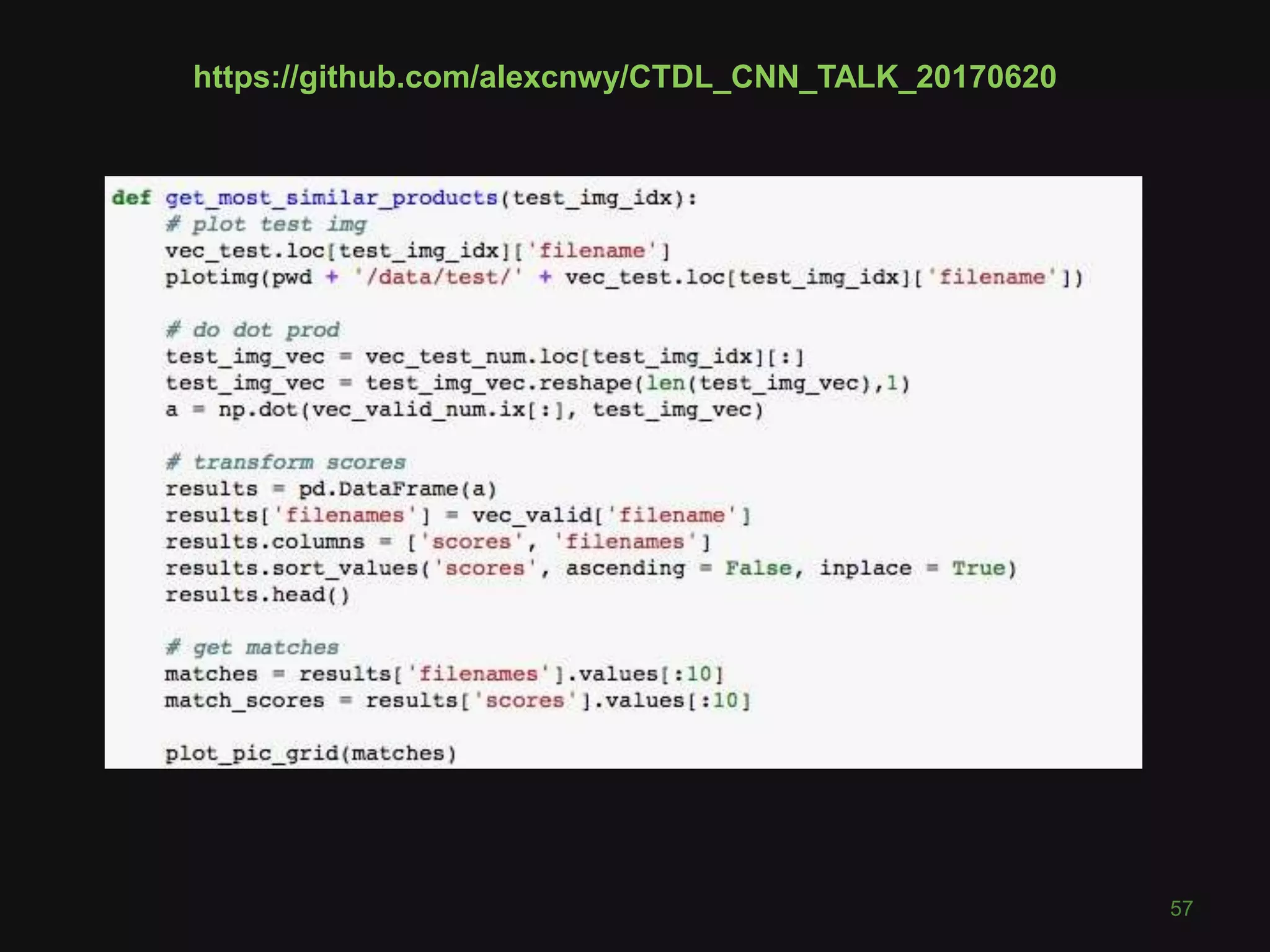 57 https://github.com/alexcnwy/CTDL_CNN_TALK_20170620 