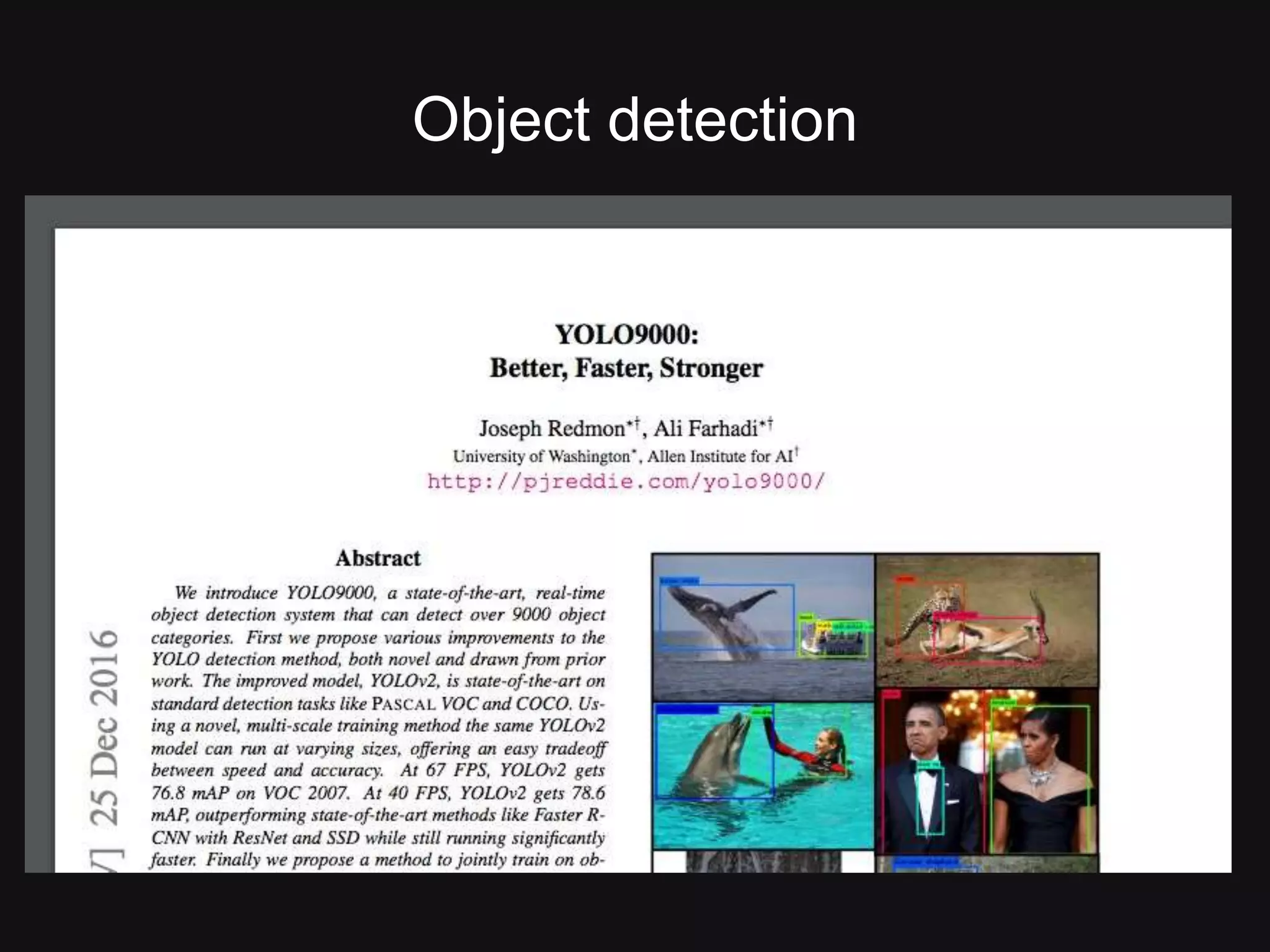 Object detection 