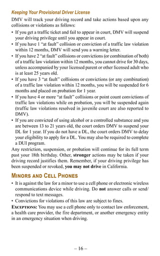 Officail Drivers Abstract California Pdf Example.pdf California DMV 2019 drivers handbook | PDF