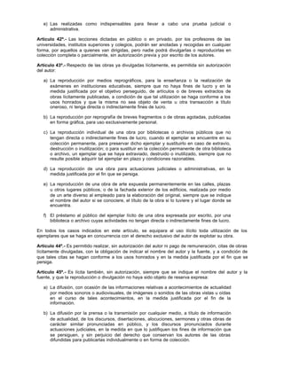 Dl 822 derechos de autor