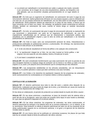 Dl 822 derechos de autor