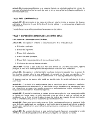 Dl 822 derechos de autor