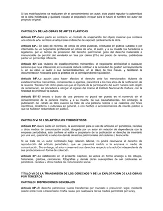 Dl 822 derechos de autor