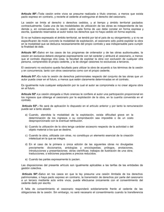 Dl 822 derechos de autor