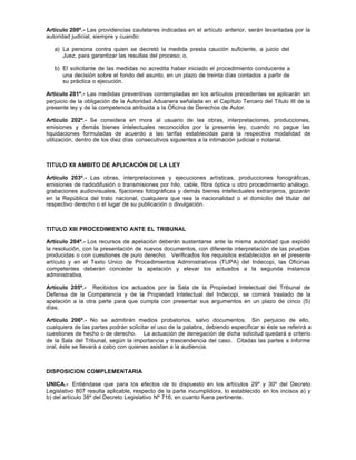 Dl 822 derechos de autor