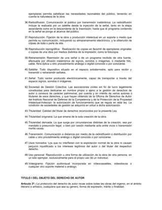 Dl 822 derechos de autor