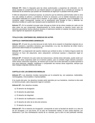 Dl 822 derechos de autor