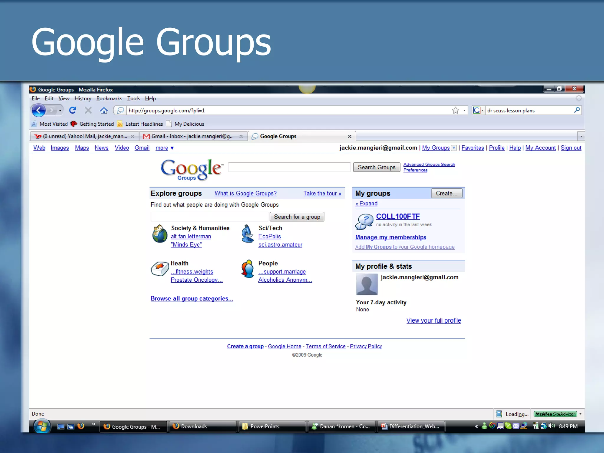 Google Groups 