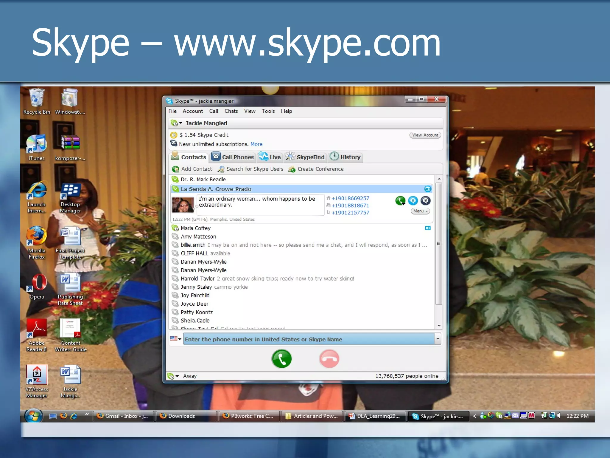 Skype – www.skype.com 