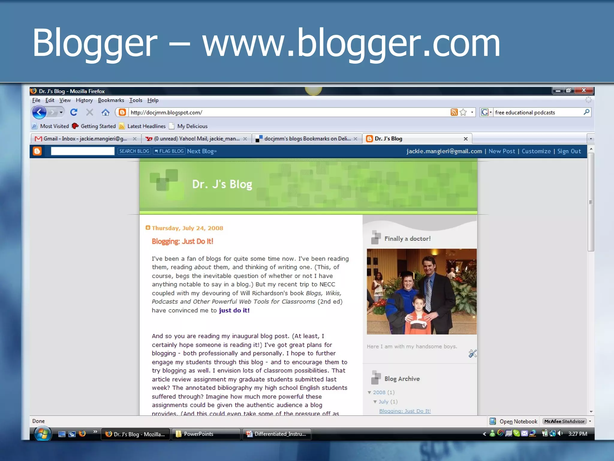 Blogger – www.blogger.com 